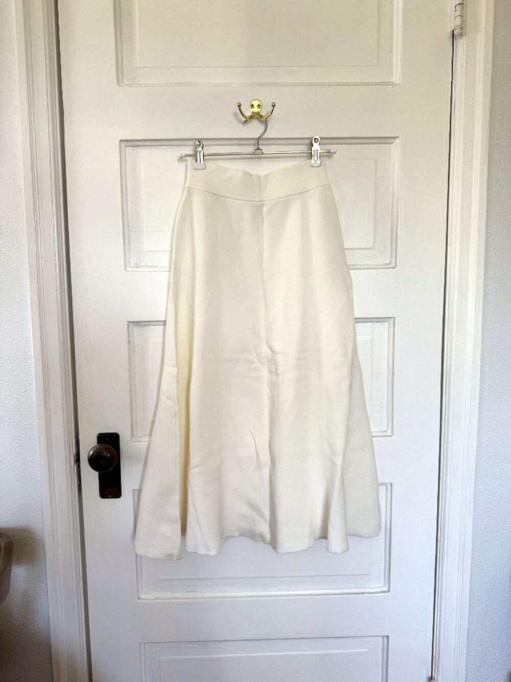 Uniqlo Ribbed Knit A-line Midi Skirt, S